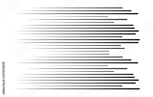 Horizontal speed lines for comic books