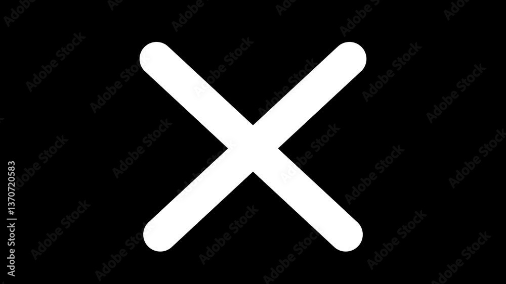 cross sign animation, Alpha channel, animated cross symbol on a black background, cross mark, Prohibition, Error, Green screen footage, Cross mark, X mark, drawing, green screen 5 different styles cross sign animation, Alpha channel, animated cross symbol on a black background, cross mark, Prohibition, Error, Green screen footage, Cross mark, X mark, drawing, green screen 5 different styles