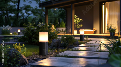 A Greener Future Solar-Powered Lights for a Radiant Garden photo