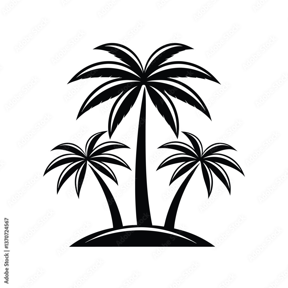 Fototapeta premium palm tree silhouette