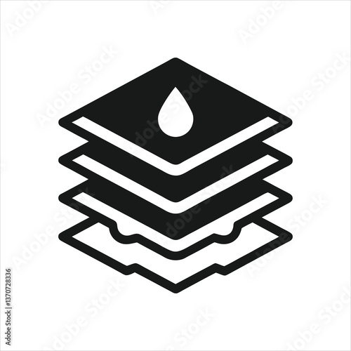  Diaper Absorbent Material Concept Vector Illustration