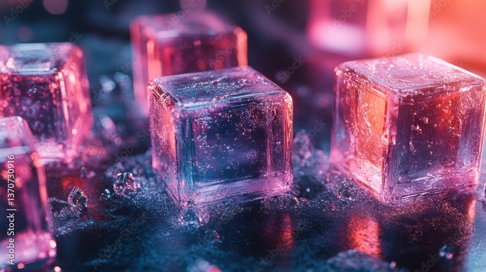 a glowing 3D blockchain cube visualizing secure transactions in realtime close up, focus on security vibrant, multilayer over a sleek tech background