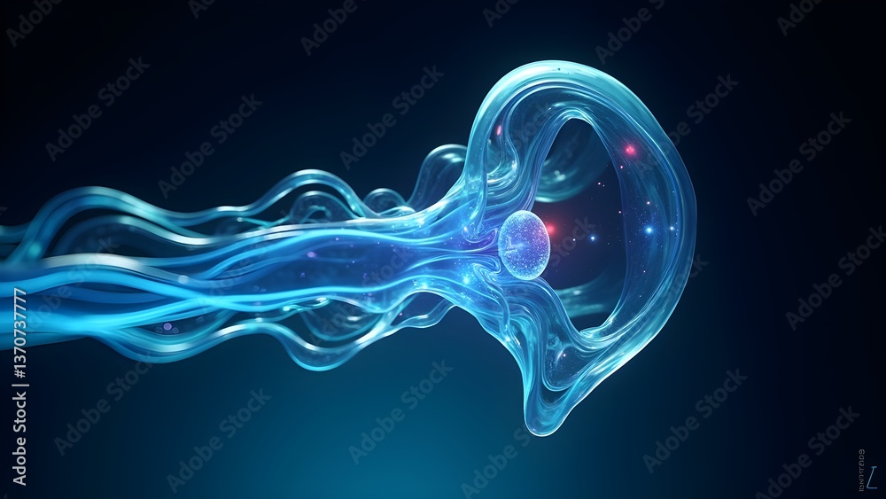 Quantum Flow: Abstract Digital Art with Cosmic Energy and Neural Network Connection Quantum Flow: Abstract Digital Art with Cosmic Energy and Neural Network Connection