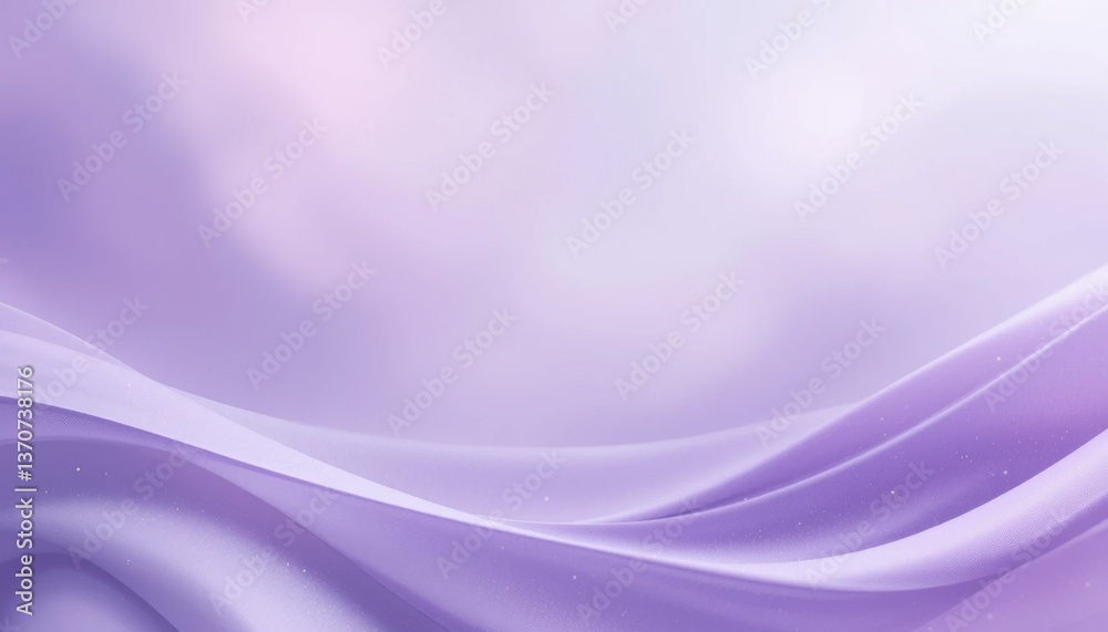 Obraz premium Serene Lavender Background Soft, Smooth Transitions & Subtle Waves
