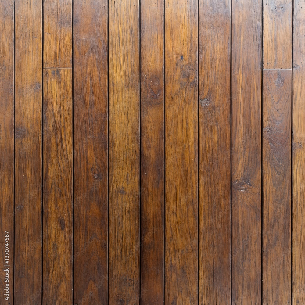Fototapeta premium Dark Brown Wood Texture Background Wooden Planks Vertical Pattern