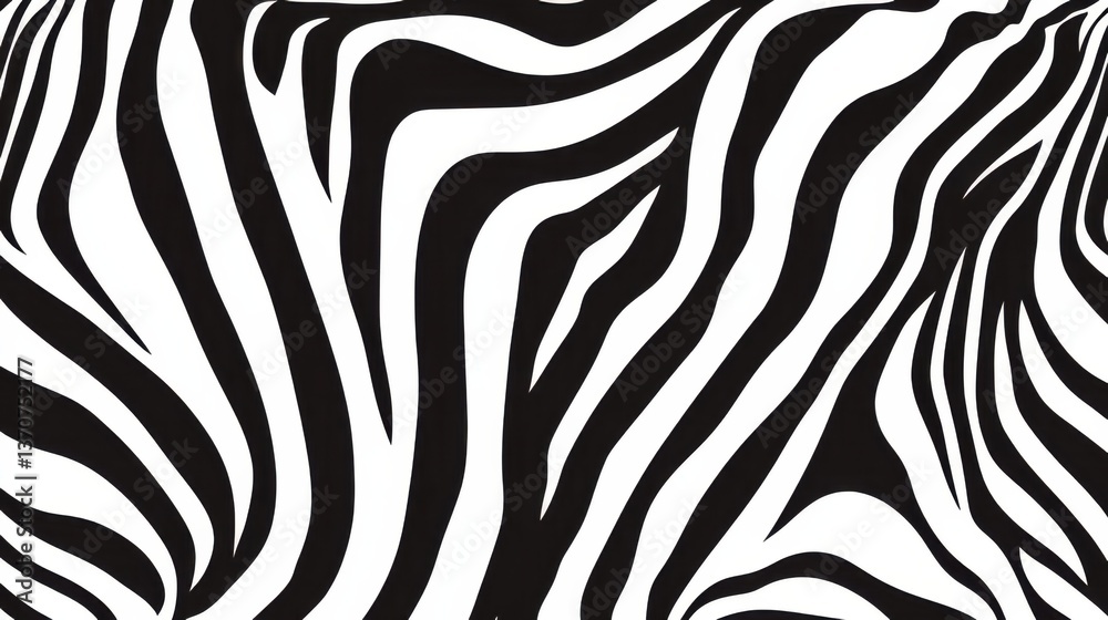 Zebra stripes create a striking pattern reminiscent of a dynamic and bold artistic design Zebra stripes create a striking pattern reminiscent of a dynamic and bold artistic design