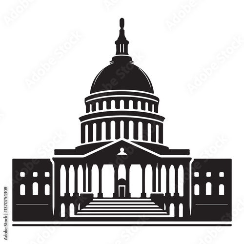 United States Capitol Building Illustration A Symbol of American Government