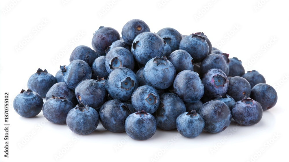 Fresh Blueberries Isolated on White Fresh Blueberries Isolated on White