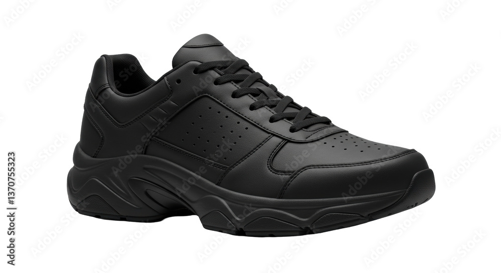 Isolated Black Sneaker Isolated Black Sneaker