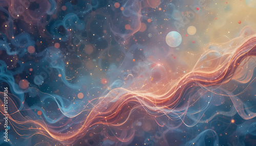visualization of fractal realms with isolated on transparents background