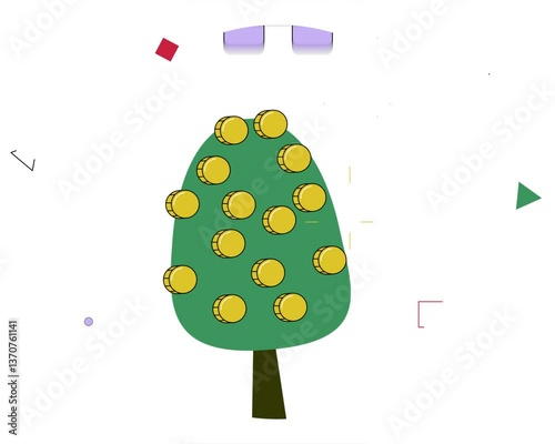 Animated video about finance, business, contract conclusion