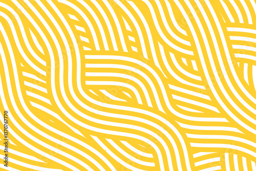 Abstract linear noodle pattern. Geometric texture for Asian kitchen design.