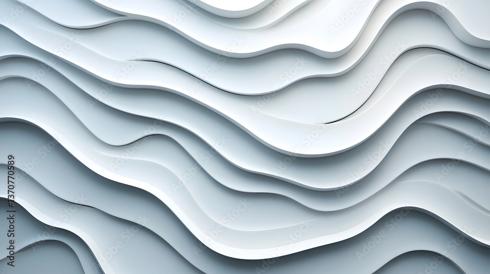 Fototapeta premium Abstract 3D Wave Pattern Symbolizing Technology and Innovation Trends