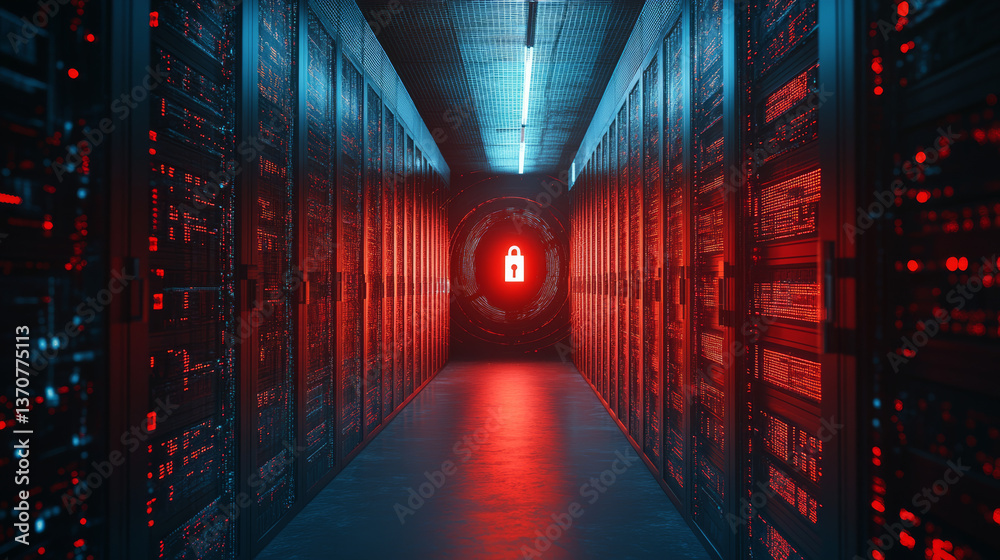Fototapeta premium Use encryption, data masking, and other techniques to protect data both in transit and at rest