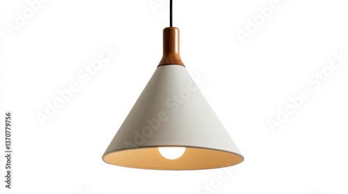 Pendant Light Isolated on a Blank White Background