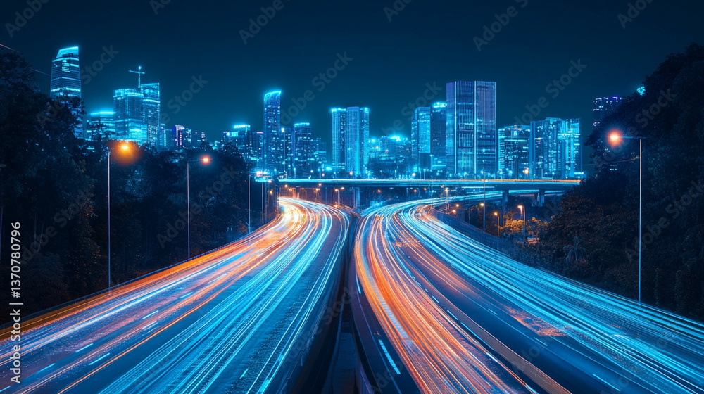 Obraz premium 5G technology enables faster internet speeds and smoother connectivity.