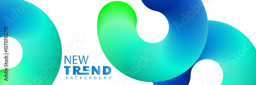 3d gradient color abstract design background, Abstract 3d rendering of a modern geometric background. Minimalistic design for poster, cover, branding, banner, placard