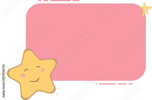 Cute star illustrations on a soft pink background creating a delightful and whimsical atmosphere, twinkle twinle little star background