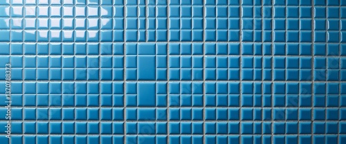 Obraz na płótnie Blue swimming pool waterproof tiles background w salonie