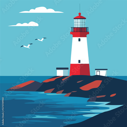 lighthouse on the island