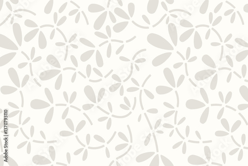 Abstract floral background with leaf seamless pattern.
