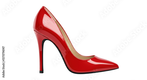 Obraz na płótnie Isolated Red High Heel Shoe