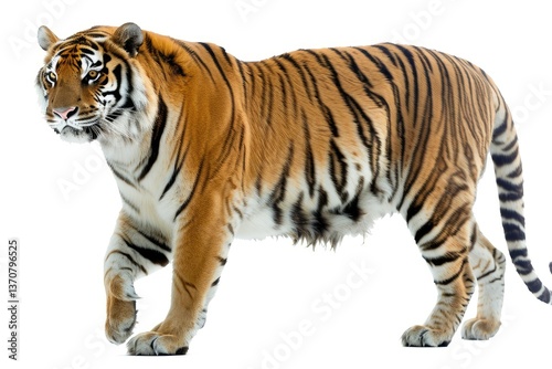 High Definition Image of Tiger on Black Background  Majestic Wildlife Portrait