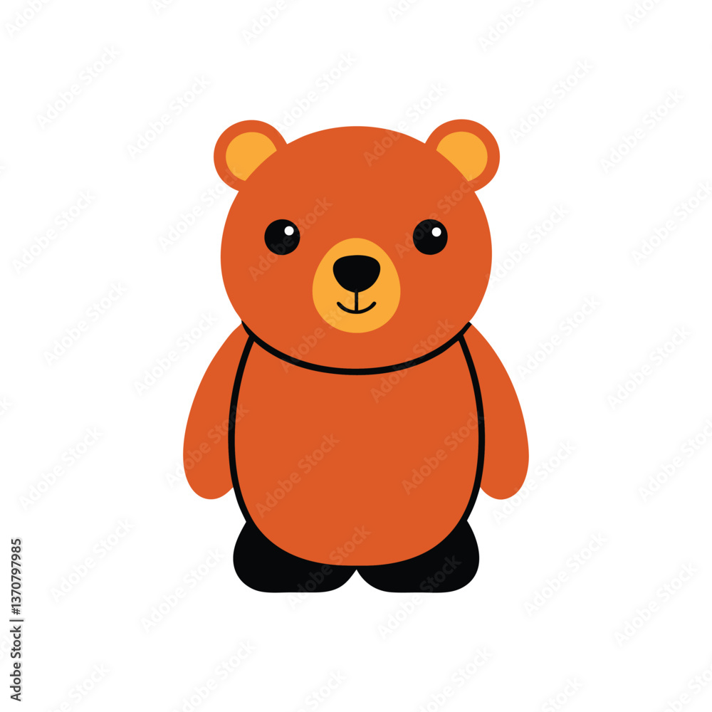 a cute bear on white background.eps a cute bear on white background.eps