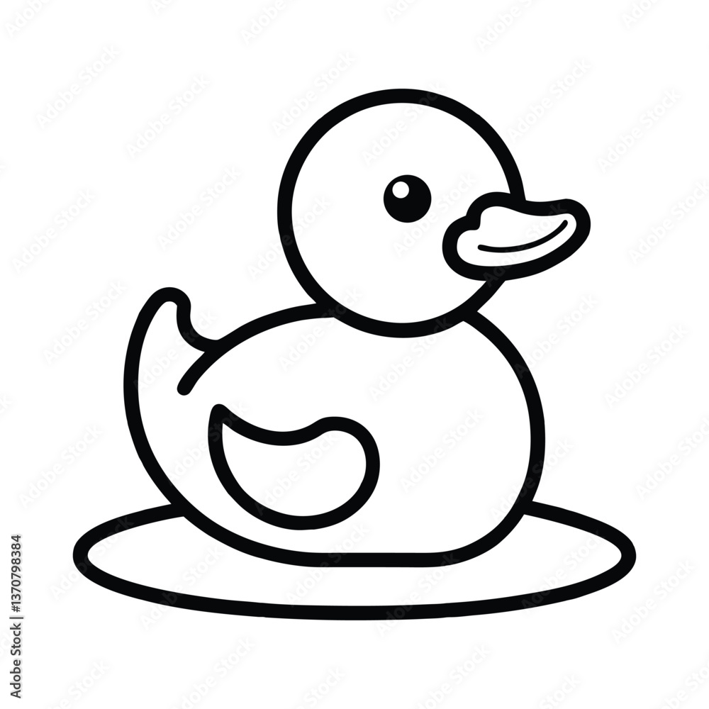 a simple rubber duck sitting on a tiled bathroom.eps a simple rubber duck sitting on a tiled bathroom.eps