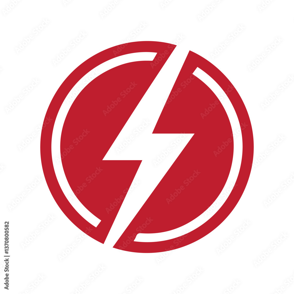 Power lightning logo vector icon. Power lightning logo vector icon.