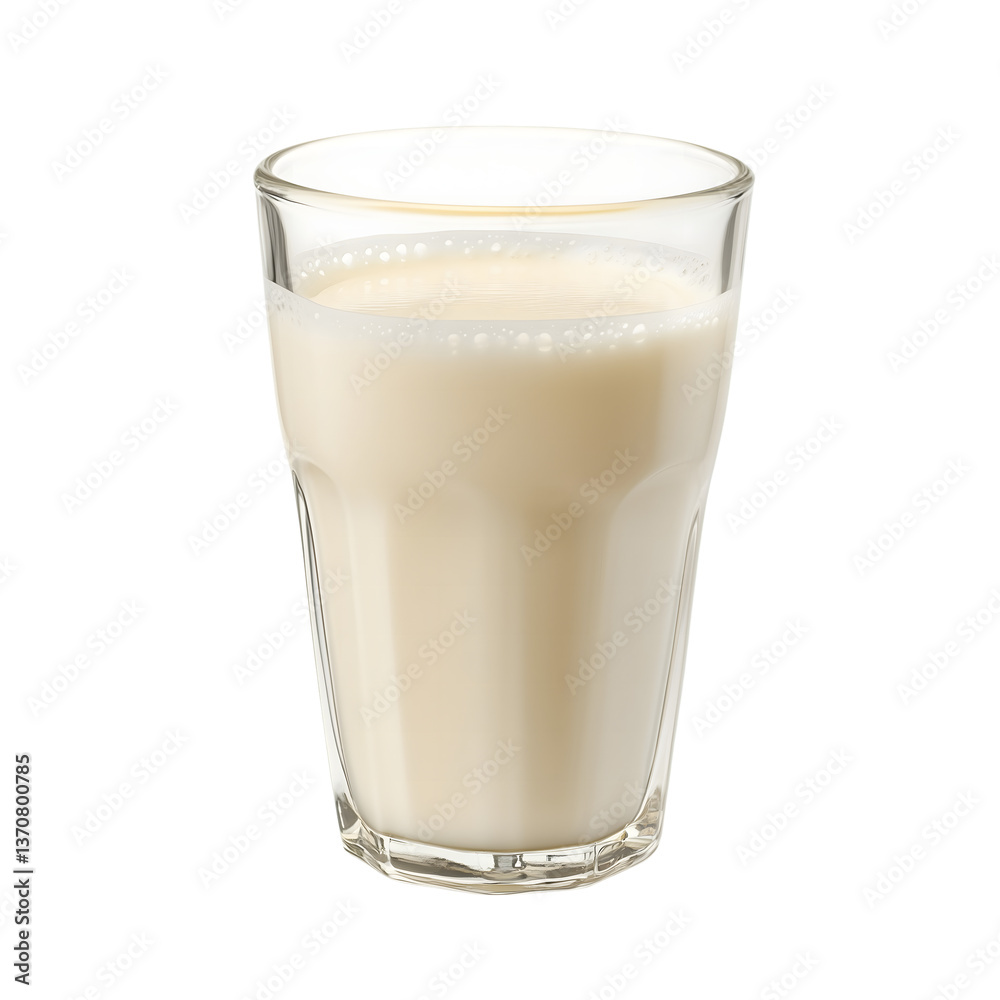 Refreshing Glass of Milk Creamy, Cool, and Calming Beverage, isolated on transparent Background Refreshing Glass of Milk Creamy, Cool, and Calming Beverage, isolated on transparent Background