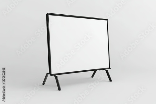 Ultra Hd Visual of Whiteboard Standing on White Background