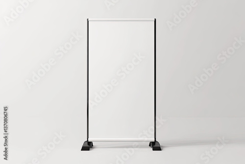 High Definition Picture of Elegant Rollup Banner Stand Mockup for Business Displays
