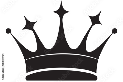 Silhouette Crown Illustration Great For Royalty Or Logo Designs
