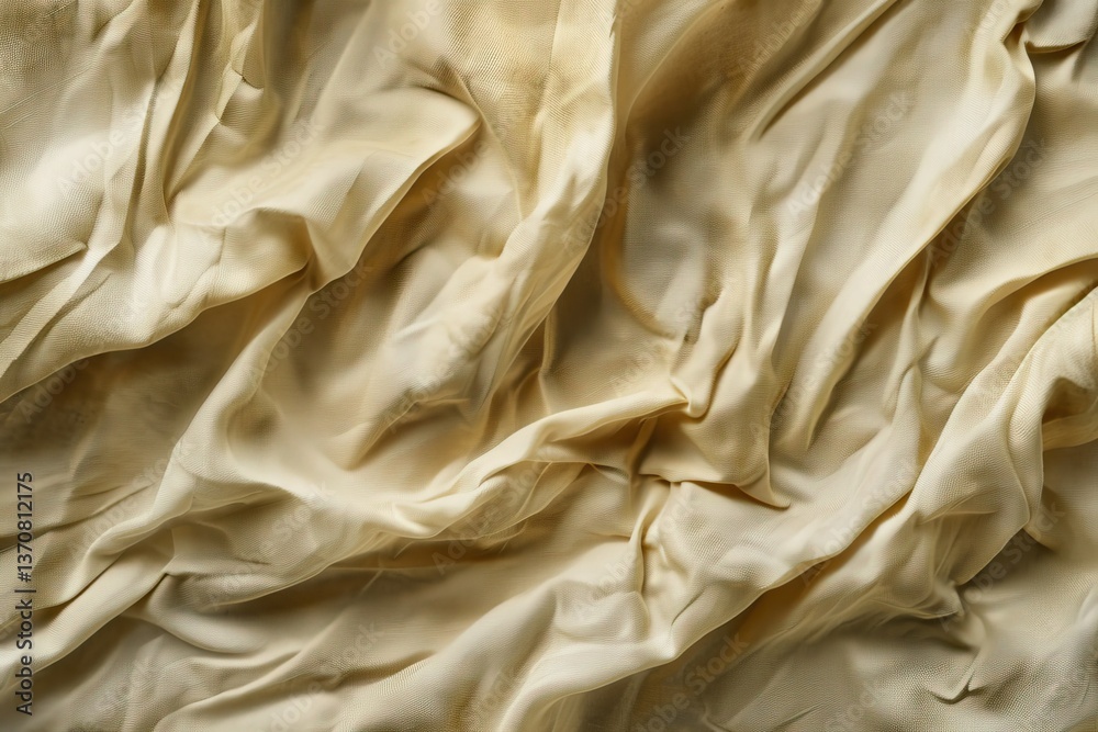 Tan Wrinkled Fabric Texture for Background Fashion Pattern Textile Design Concept Background Tan Wrinkled Fabric Texture for Background Fashion Pattern Textile Design Concept Background