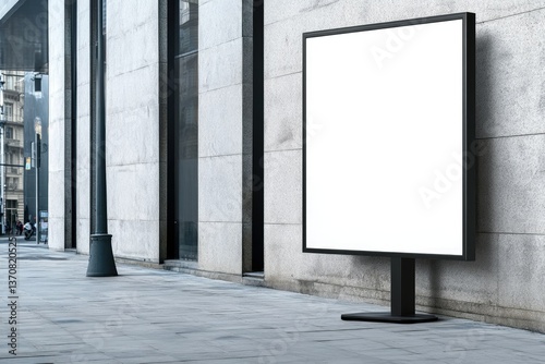 High Detail Picture of Large Copy Marketing Empty Business