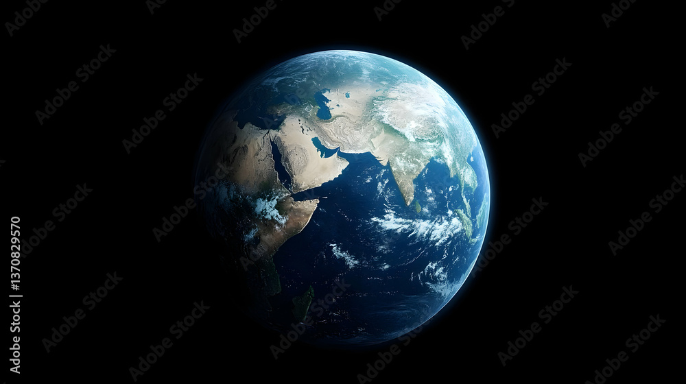 Pixelated Earth Globe In Space Pixelated Earth Globe In Space