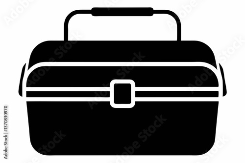 lunchbox silhouette line art vector illustration