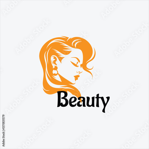 26 beauty logo face salon word letter alphabet intertwine