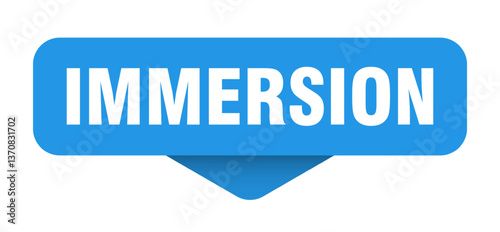 immersion sticker. immersion sign on transparent background