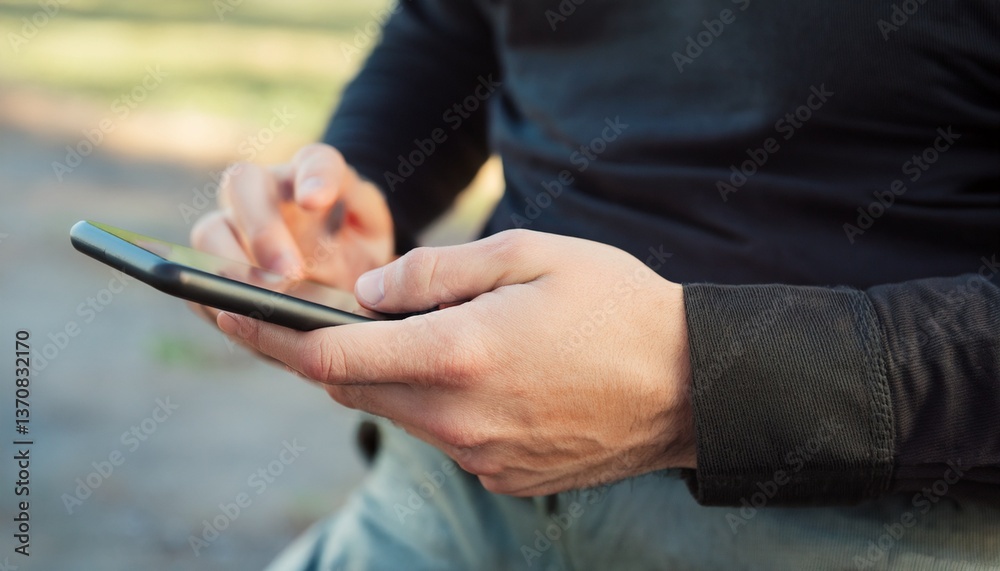 People using mobile devices People using mobile devices