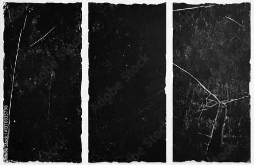 Black grunge texture background abstract dark scratched surface distressed pattern overlay design