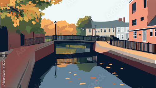 Lowell Canal Walk - Step Back in Time along the Merrimack River.eps