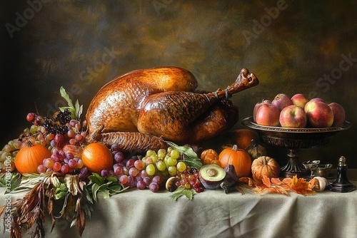 thanksgiving dinning table decoration