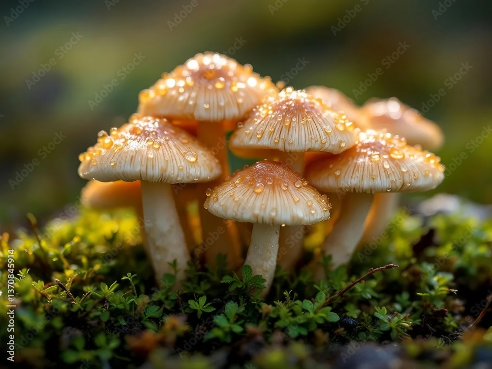 Mushroom In The Forest Generation Ai Mushroom In The Forest Generation Ai