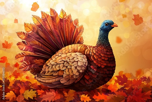 Thanksgiving, We will be closed card or background. vector illustration without text
