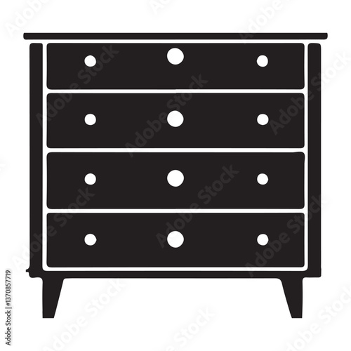 Chest of Drawers Illustration A Stylish Storage Solution for Your Home