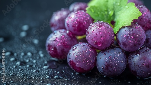 Wallpaper Mural blueberries on a red background Torontodigital.ca