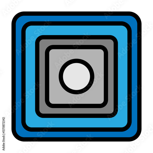 Radio Button Vector Filled Icon Design