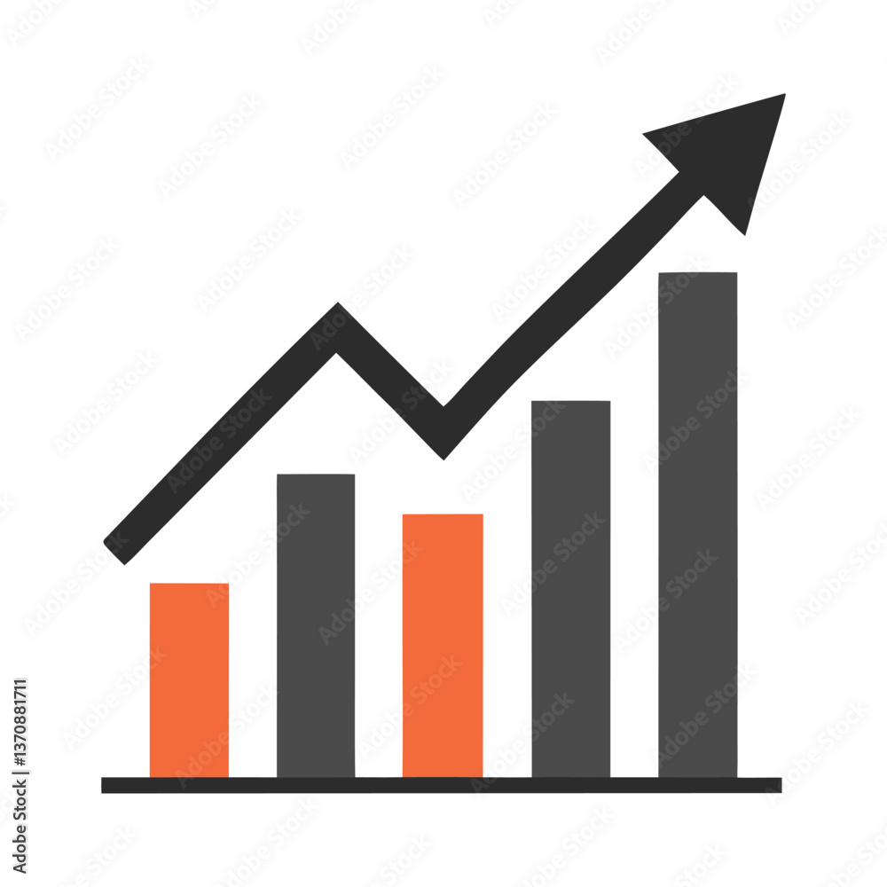 Business Graph Analysis and Performance Chart design icon Business Graph Analysis and Performance Chart design icon